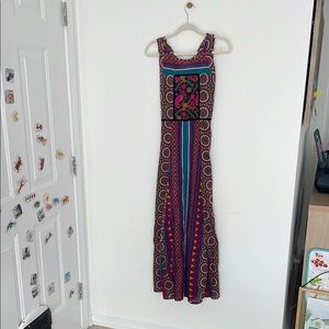 Handmade hand dyed sleeveless Maxi Dress